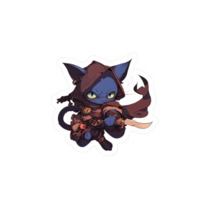 D&D Rogue Kitten Vinyl Decal