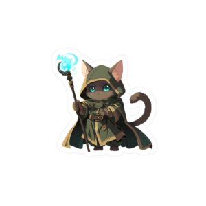 D&D Adventuring Druid Kitten Decal
